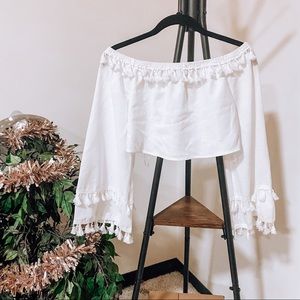 white tassel top